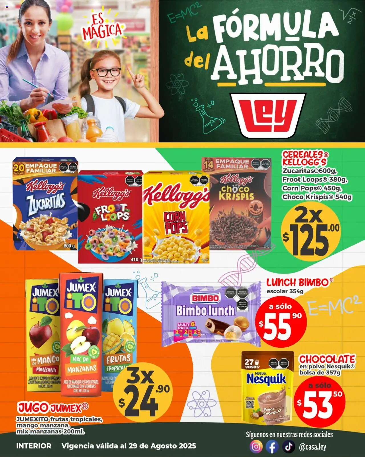 Casa Ley - Folleto Formula del ahorro - Interior - página 1- válido desde 25/08/2025