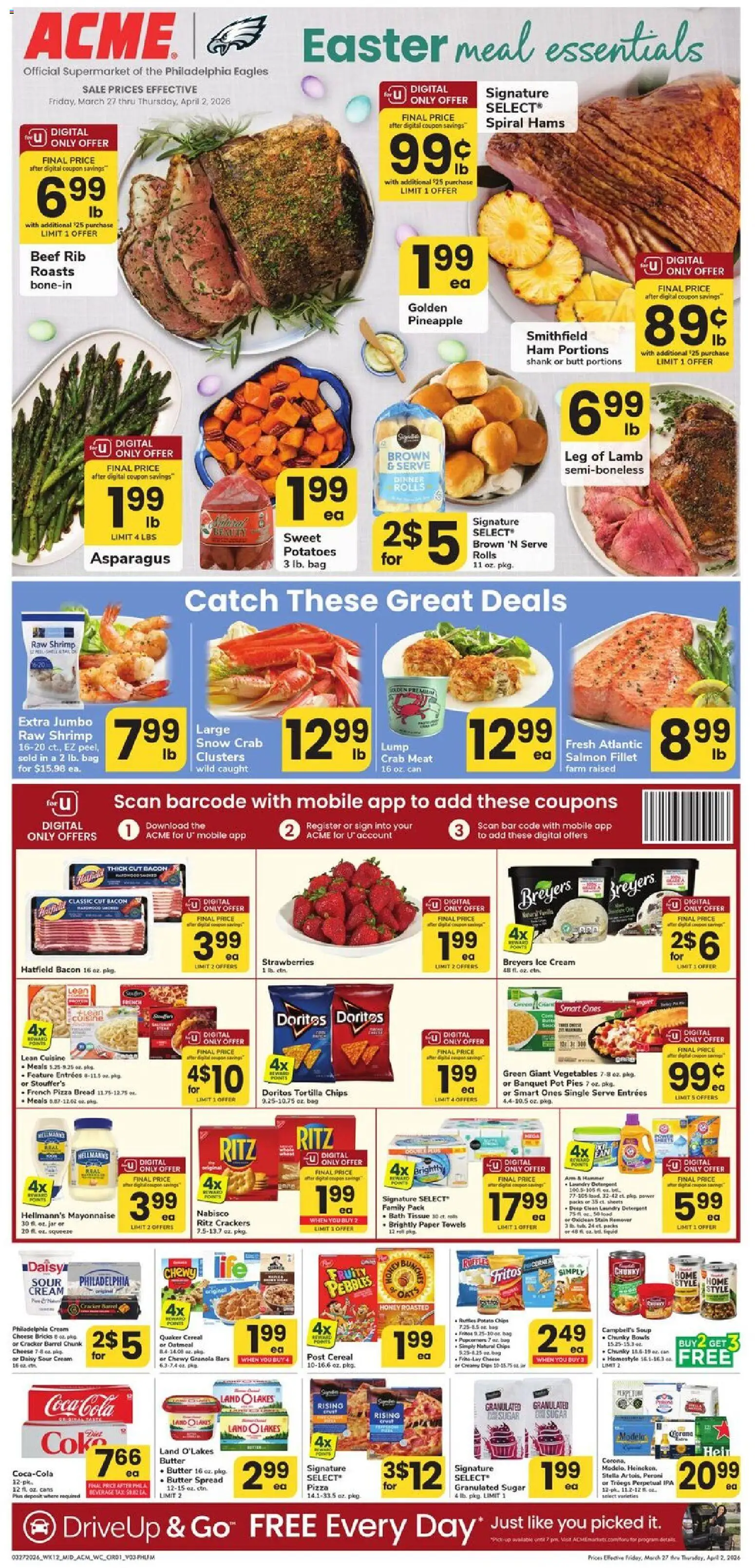 Acme Weekly Ad - page 1- valid from 03/27/2026