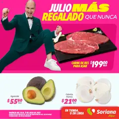 Soriana - Fin de Semana Híper: Ags, Nay, Jal, Qro, Col, Mich, Gto, Hgo, Tlax, Mor, Pue, Gro, Oax, Edo. de Mex, Valle de México, Za válido desde 18/07/2025