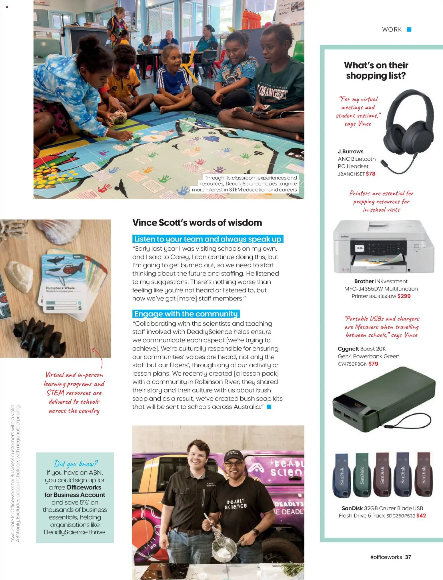 Officeworks Magazine - page 37- valid from 01/01/2026