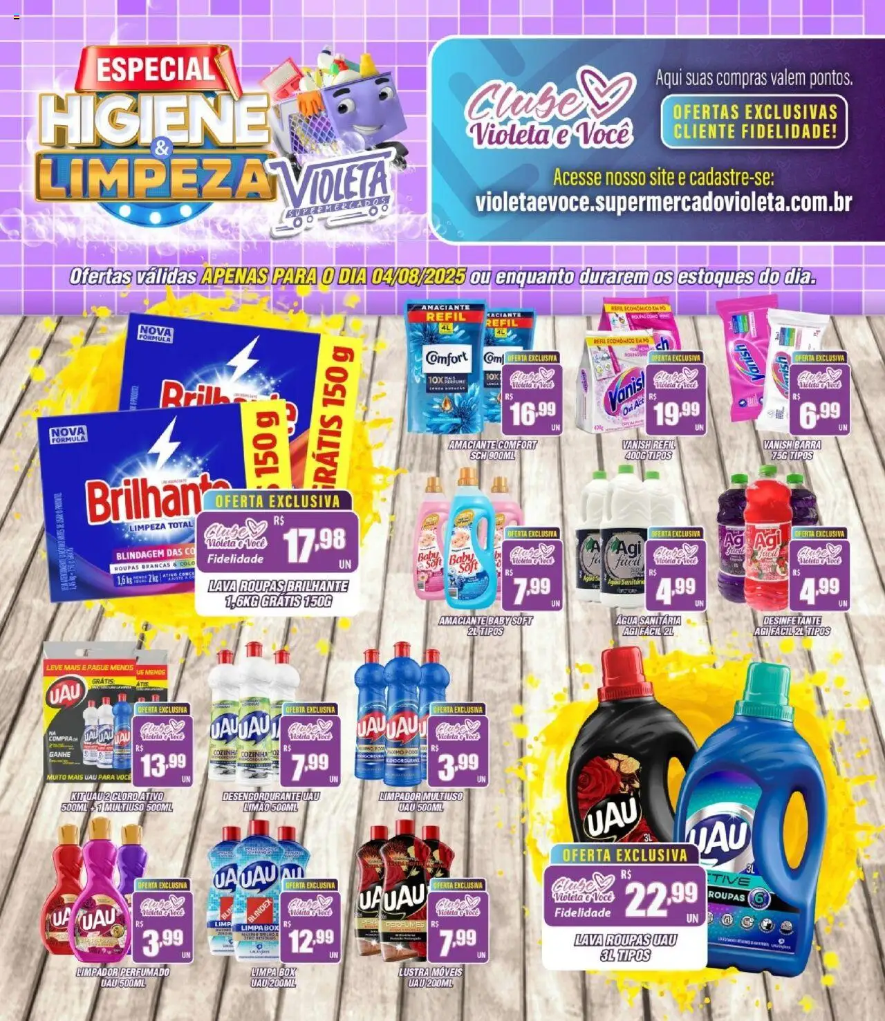Violeta Supermercados - Ofertas da semana - página 1- válido a partir de 04/08/2025
