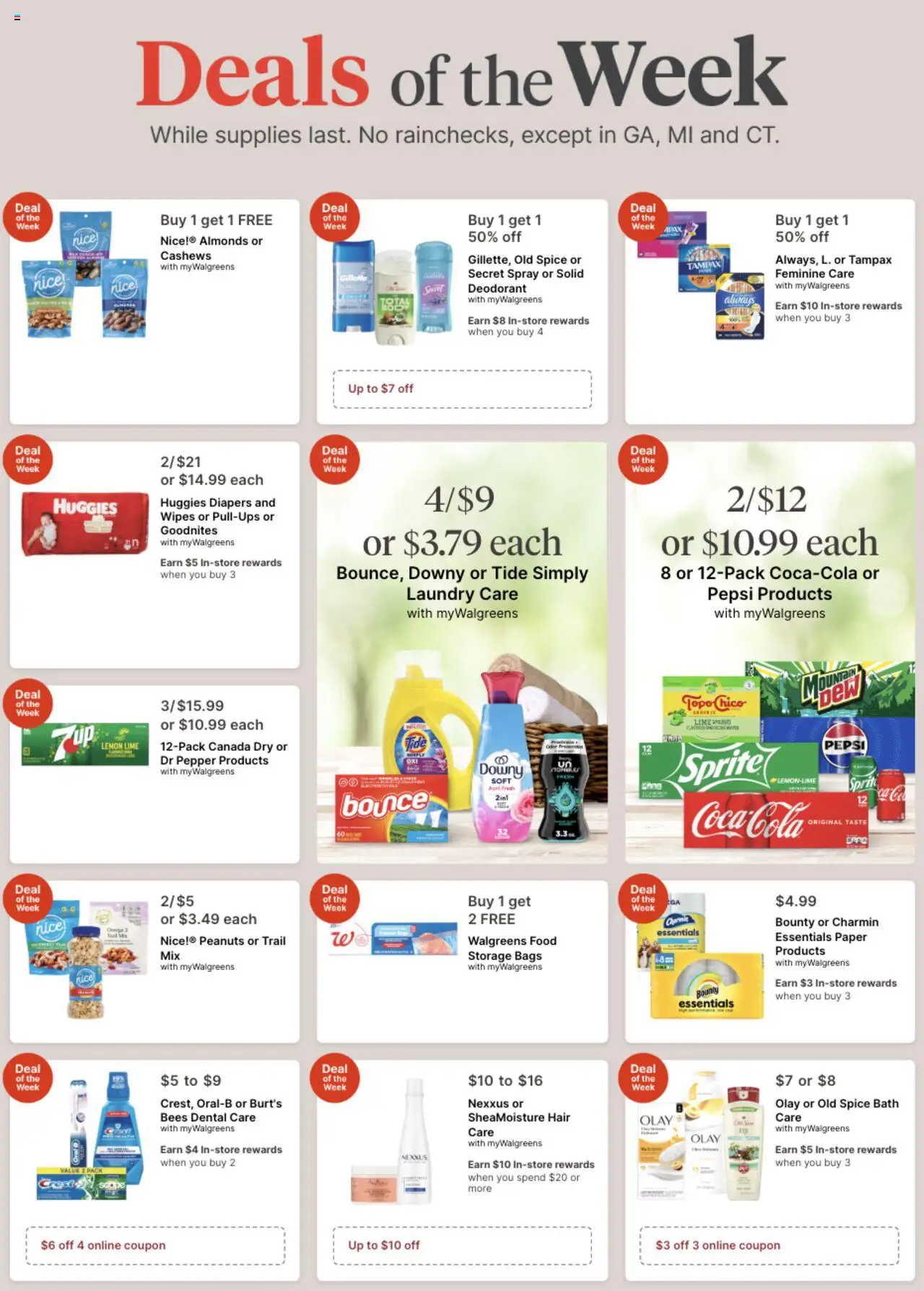 Walgreens Weekly Ad - page 1- valid from 08/17/2025