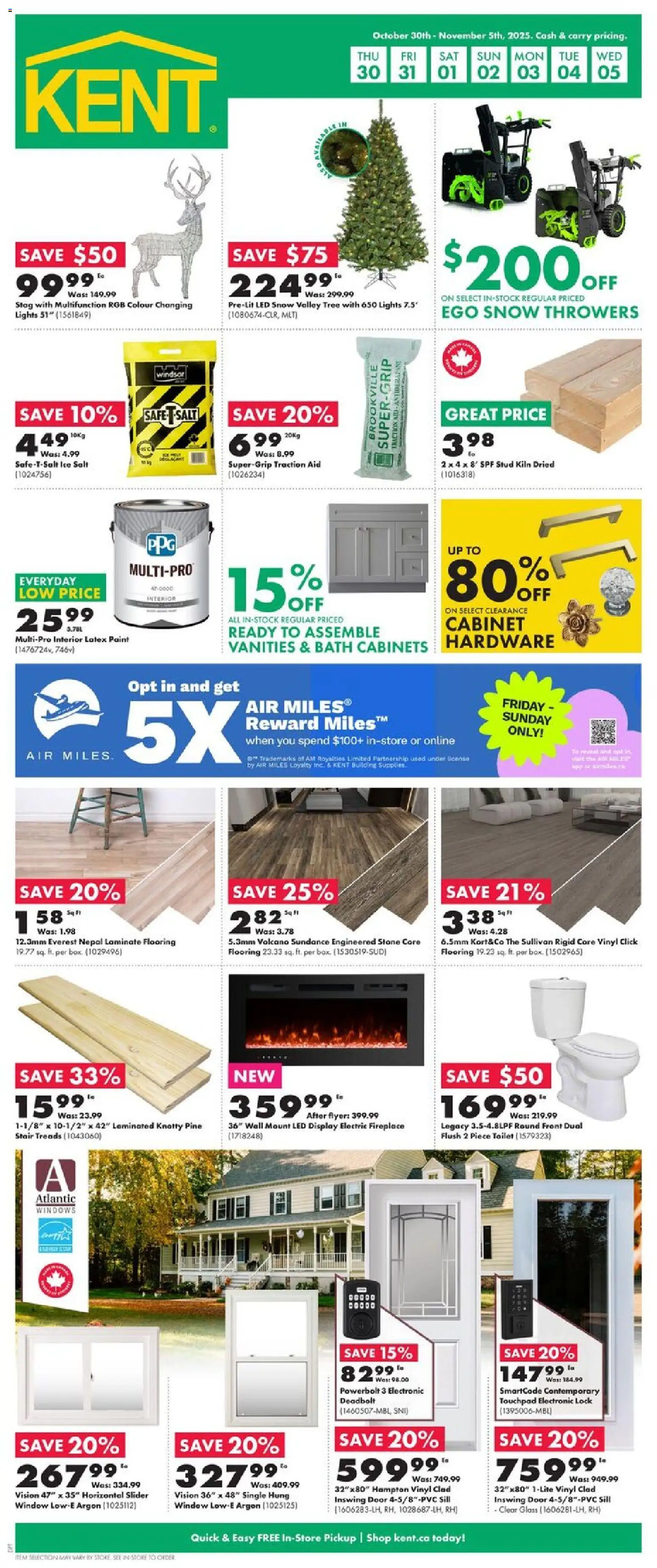 Kent weekly flyer / circulaire - page 1- valid from Oct 30, 2025