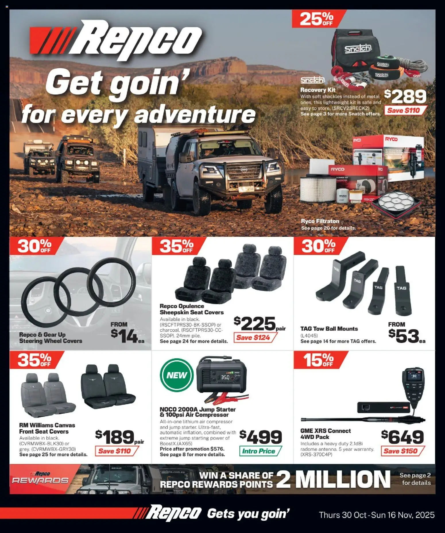 Repco Catalogue - page 1- valid from 30/10/2025