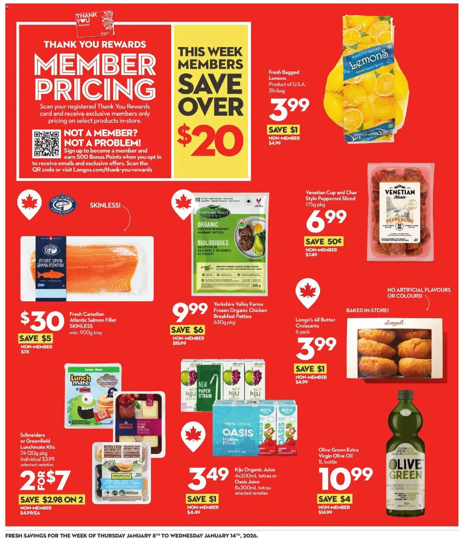 Longo's weekly flyer / circulaire - page 3- valid from Jan 8, 2026