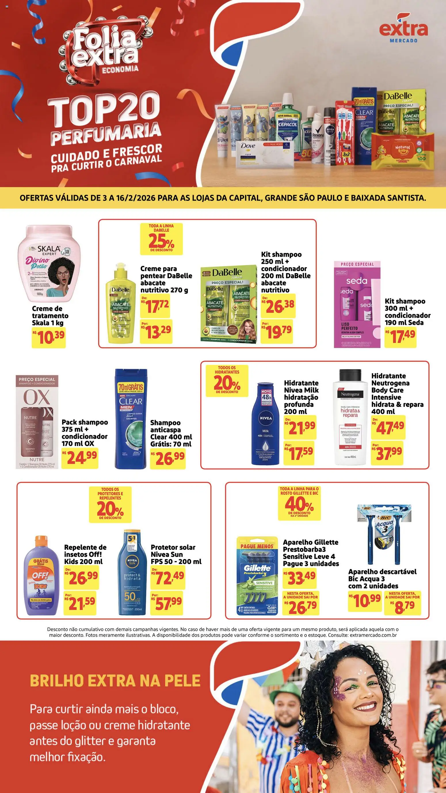 Extra - Ofertas de Mercado Perfumaria - página 1- válido a partir de 03/02/2026
