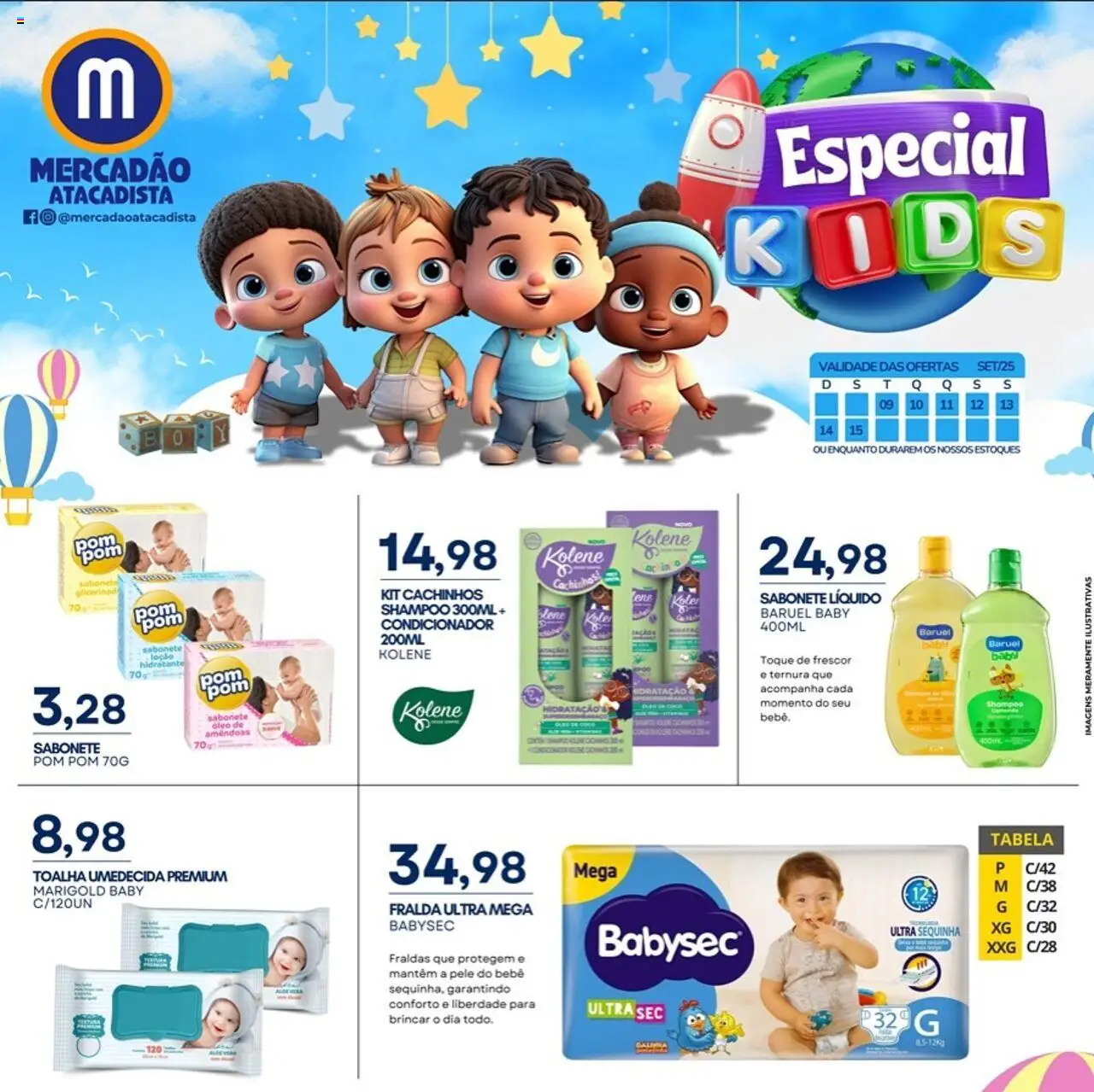 Mercadão Atacadista - Ofertas Especial Kids - página 1- válido a partir de 09/09/2025
