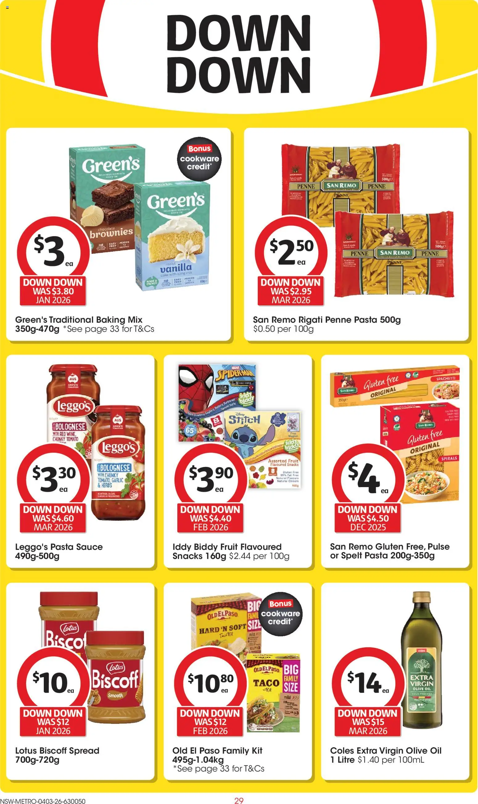 Coles catalogue  - page 29- valid from 04/03/2026