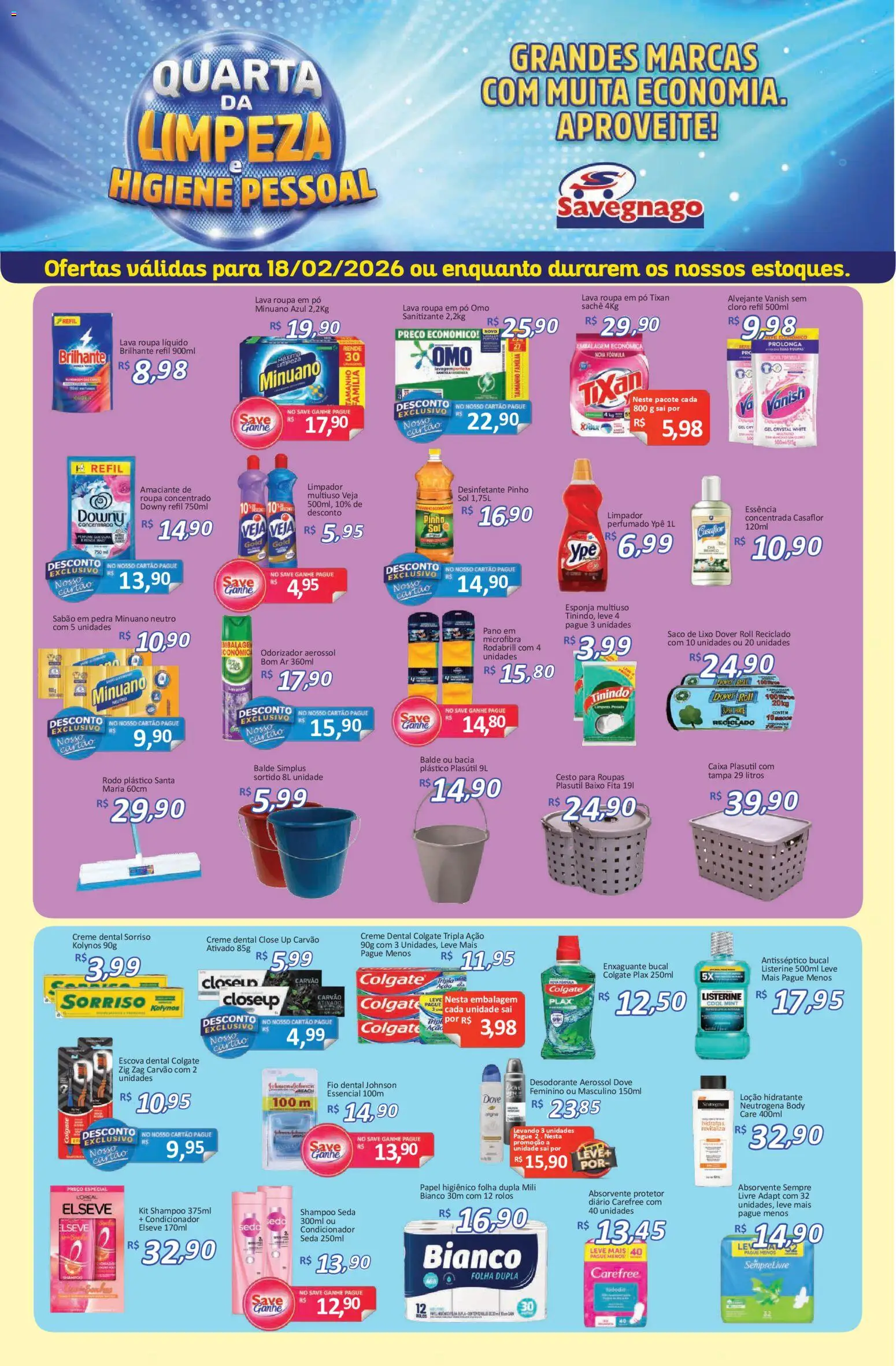 Savegnago - Ofertas da semana - página 1- válido a partir de 18/02/2026
