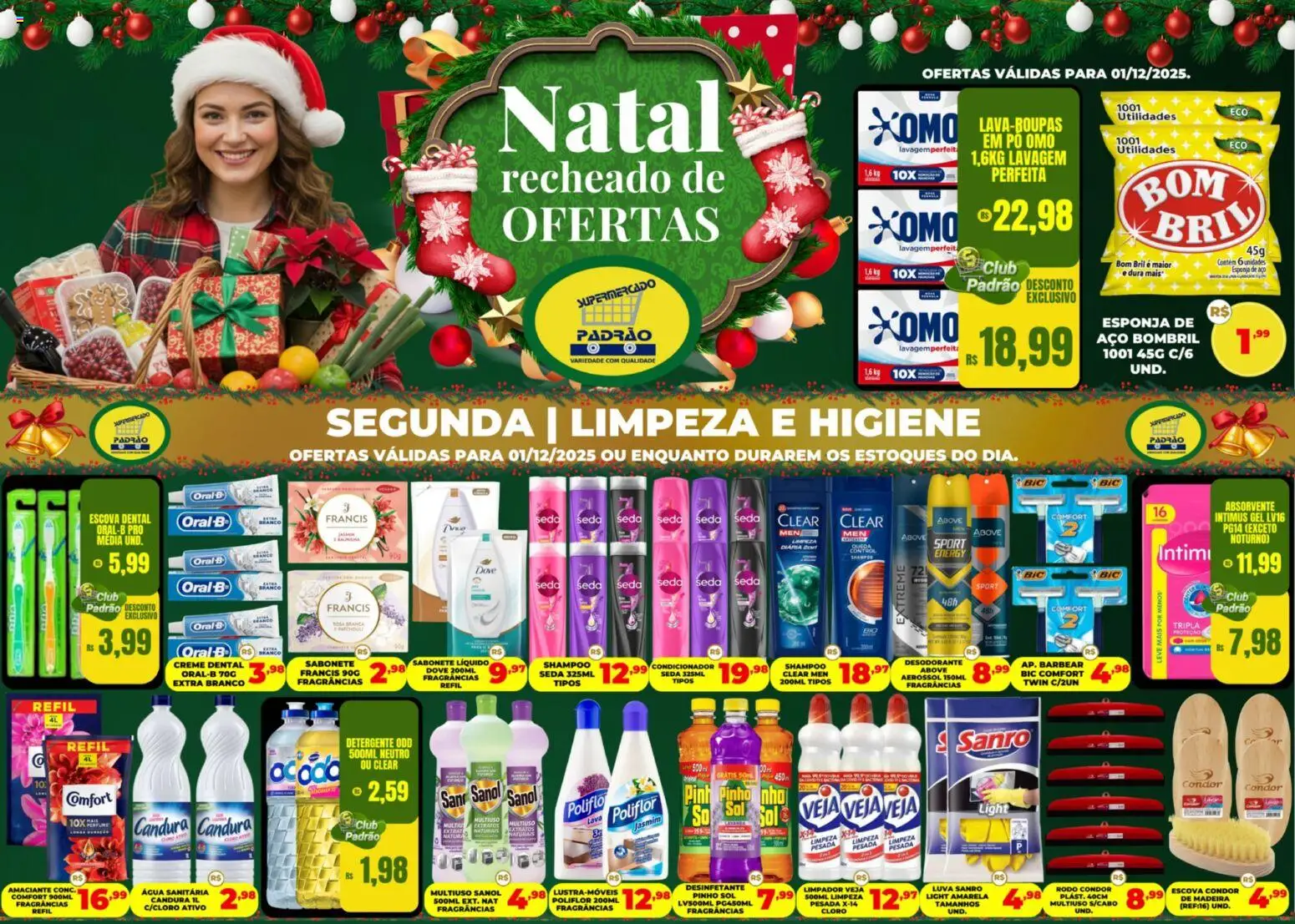 Supermercado Padrão - Ofertas Higiene e Limpeza - página 1- válido a partir de 01/12/2025
