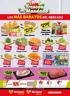Soriana - Frescos del Mandado Mercado: Ver, Tab, Chis, Camp, Yuc y Q. Roo Frescos del Mandado Mercado: Ver, Tab, Chis, Camp, Yuc y Q. Roo válido desde 13/01/2026