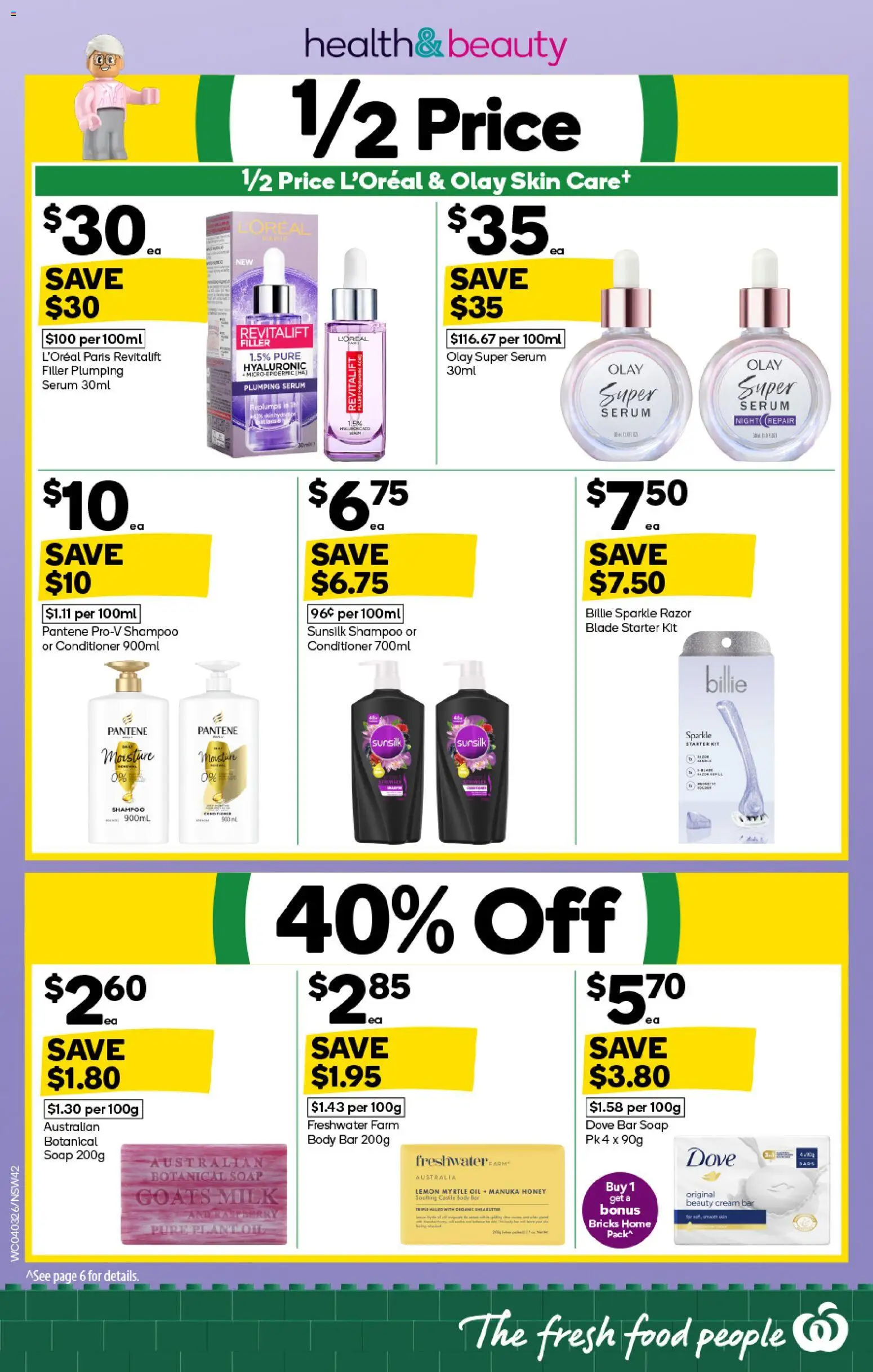 Woolworths catalogue  - page 42- valid from 04/03/2026