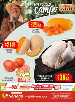 Soriana - Martes y Miércoles del Campo Híper: Tamaulipas (excepto Cd. Victoria y Tampico) válido desde 20/01/2026