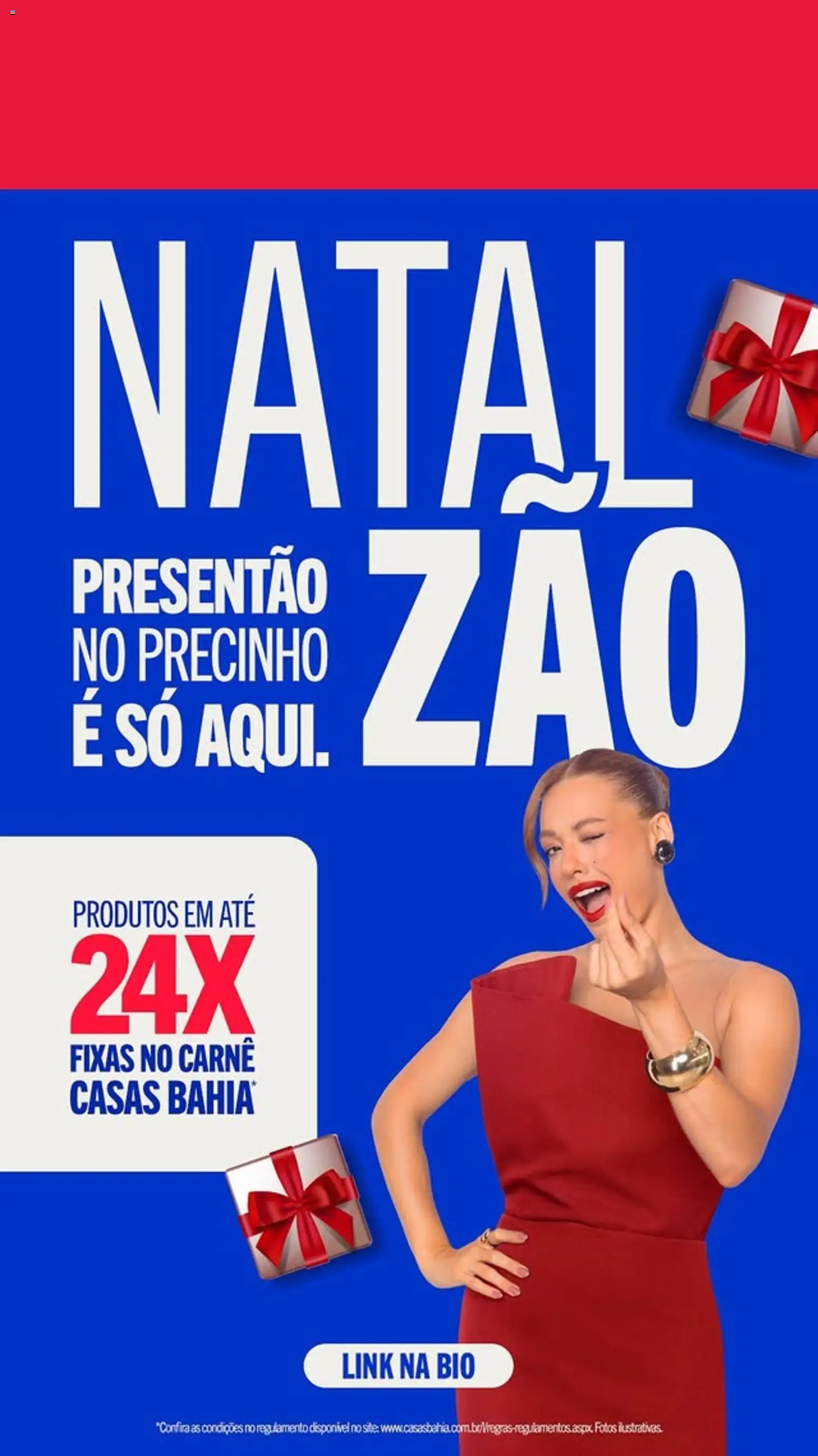 Casas Bahia promoções - página 1- válido a partir de 27/12/2025
