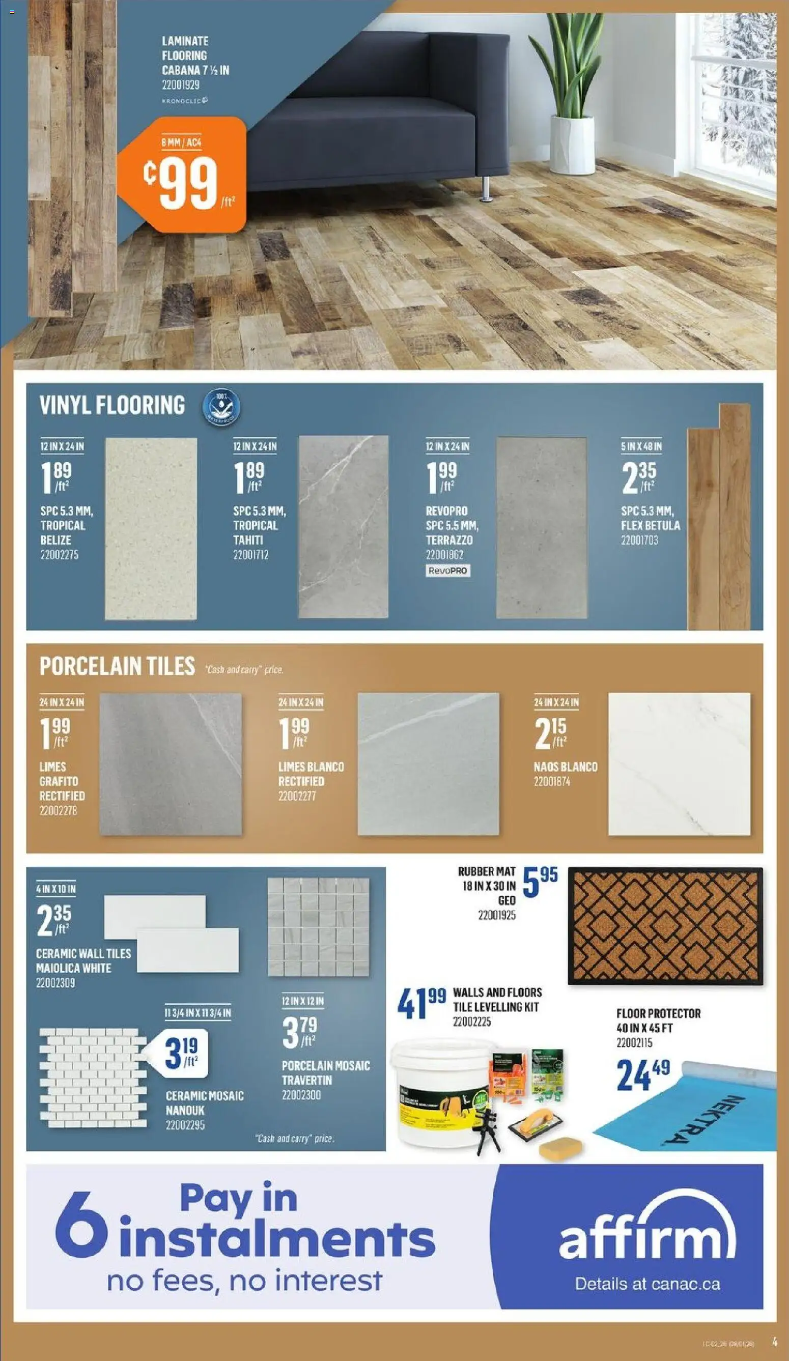 Canac weekly flyer - page 4- valid from Jan 8, 2026