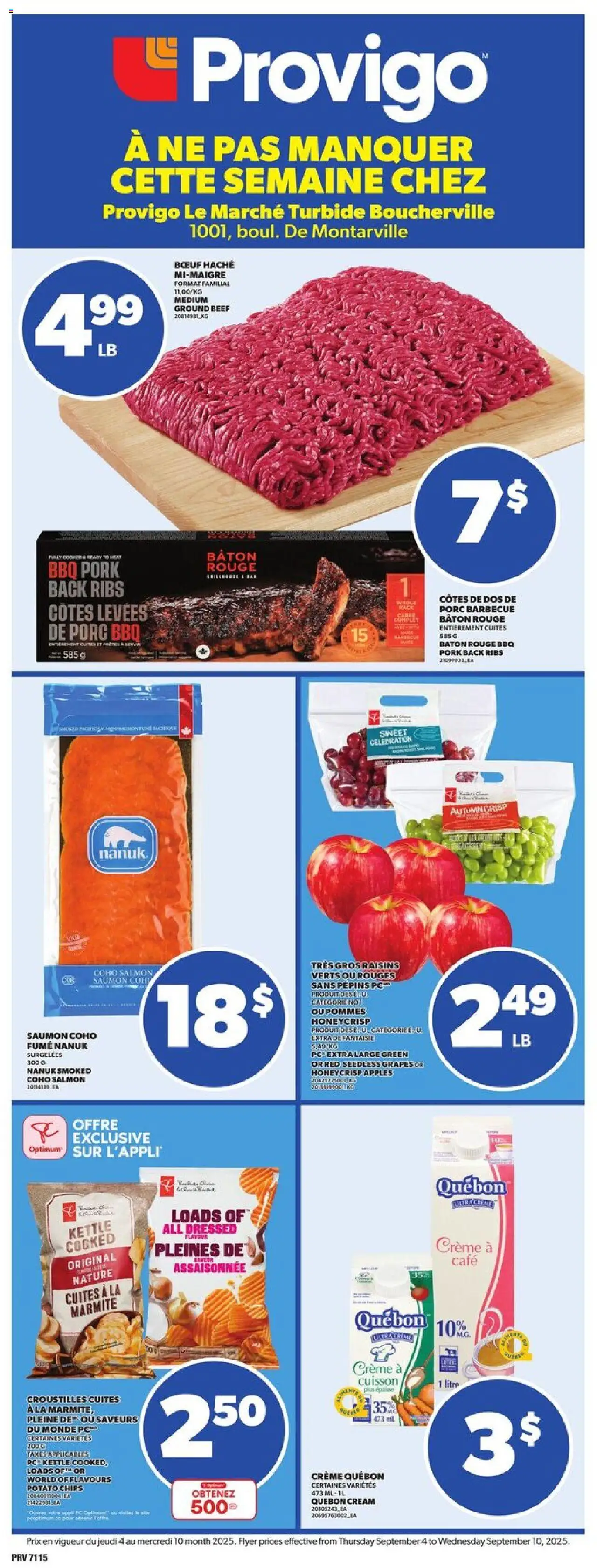 Provigo weekly flyer / circulaire - page 1- valid from Sep 4, 2025