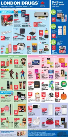 Preview London Drugs weekly flyer / circulaire valid from Oct 17, 2025