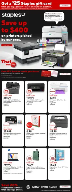 Preview Staples weekly flyer / circulaire valid from Mar 20, 2026