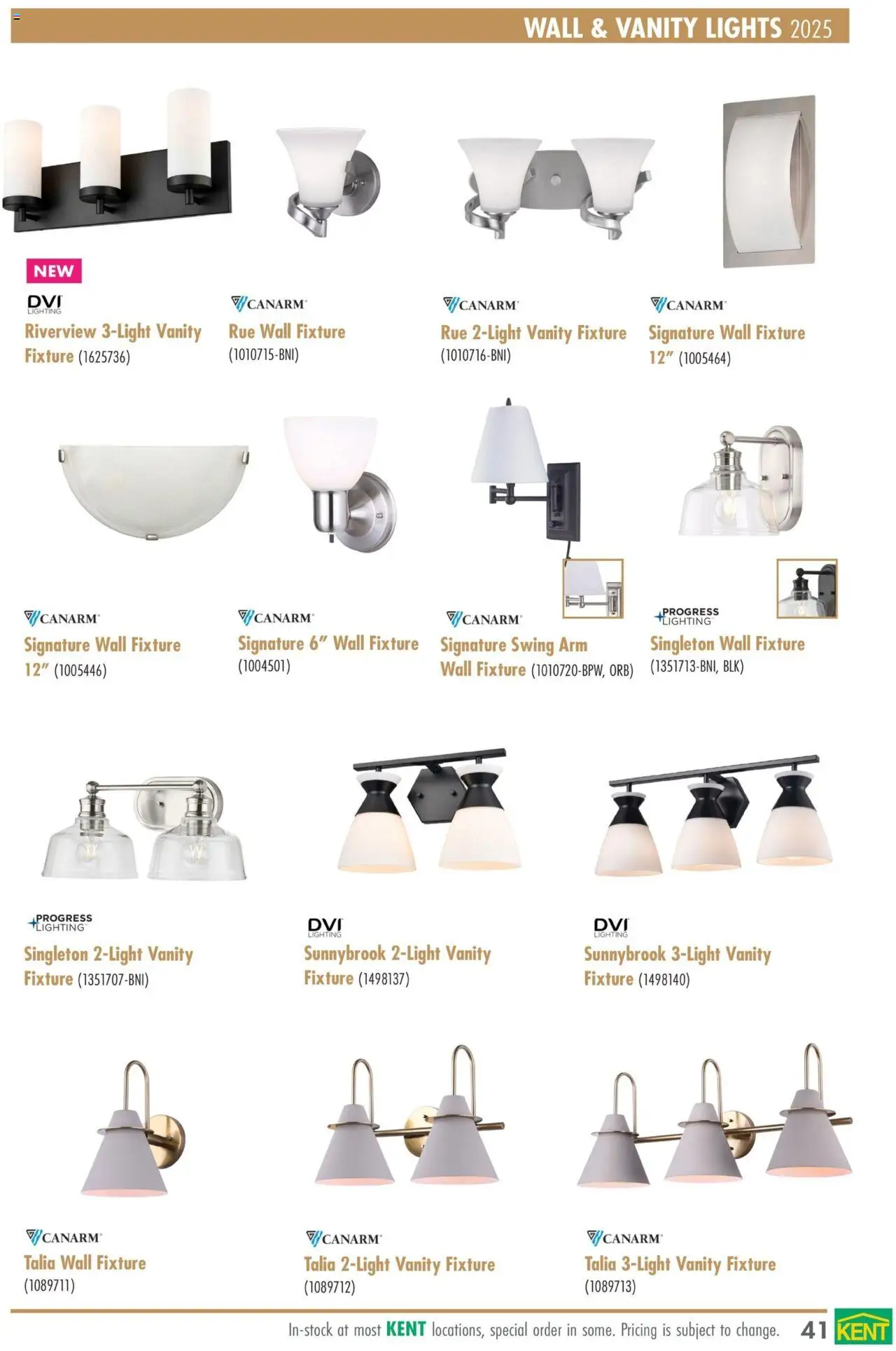 Kent - Lighting Catalogue 2025 - page 41- valid from Mar 1, 2025