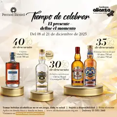 Bodegas Alianza catálogo Tiempo de celebrar válido desde 08/12/2025