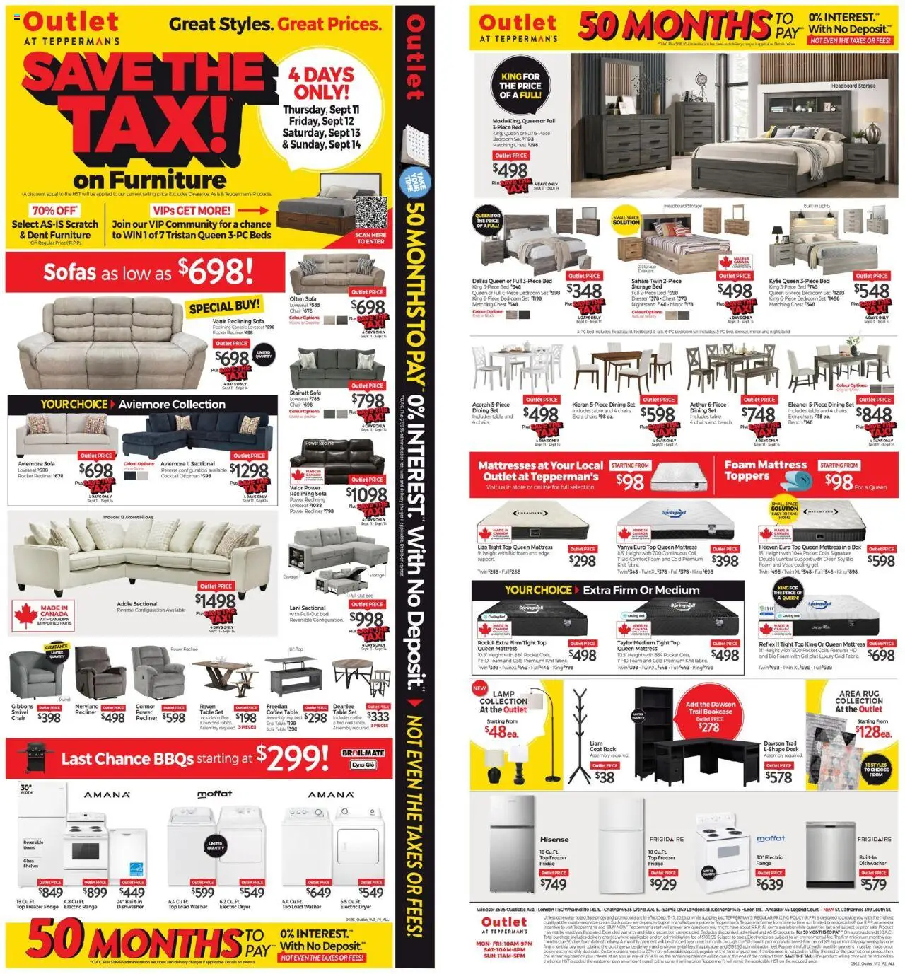 Tepperman's weekly flyer / circulaire - page 1- valid from Sep 11, 2025