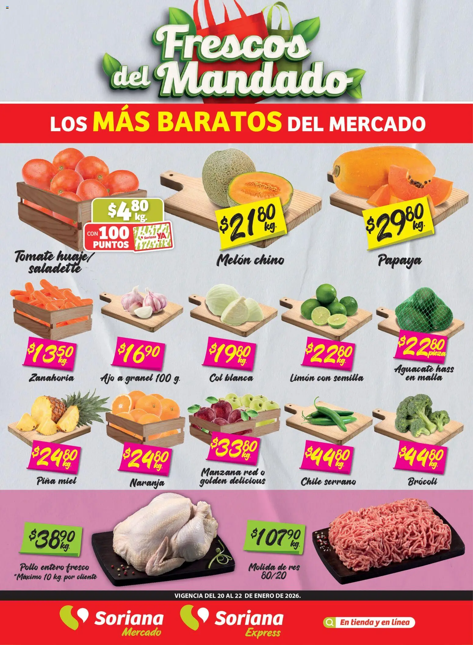 Soriana - Frescos del Mandado Mercado: Coah, Chih y Dur - página 1- válido desde 20/01/2026