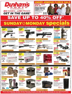 Preview Dunham's Sports Weekly Ad valid from 10/25/2025
