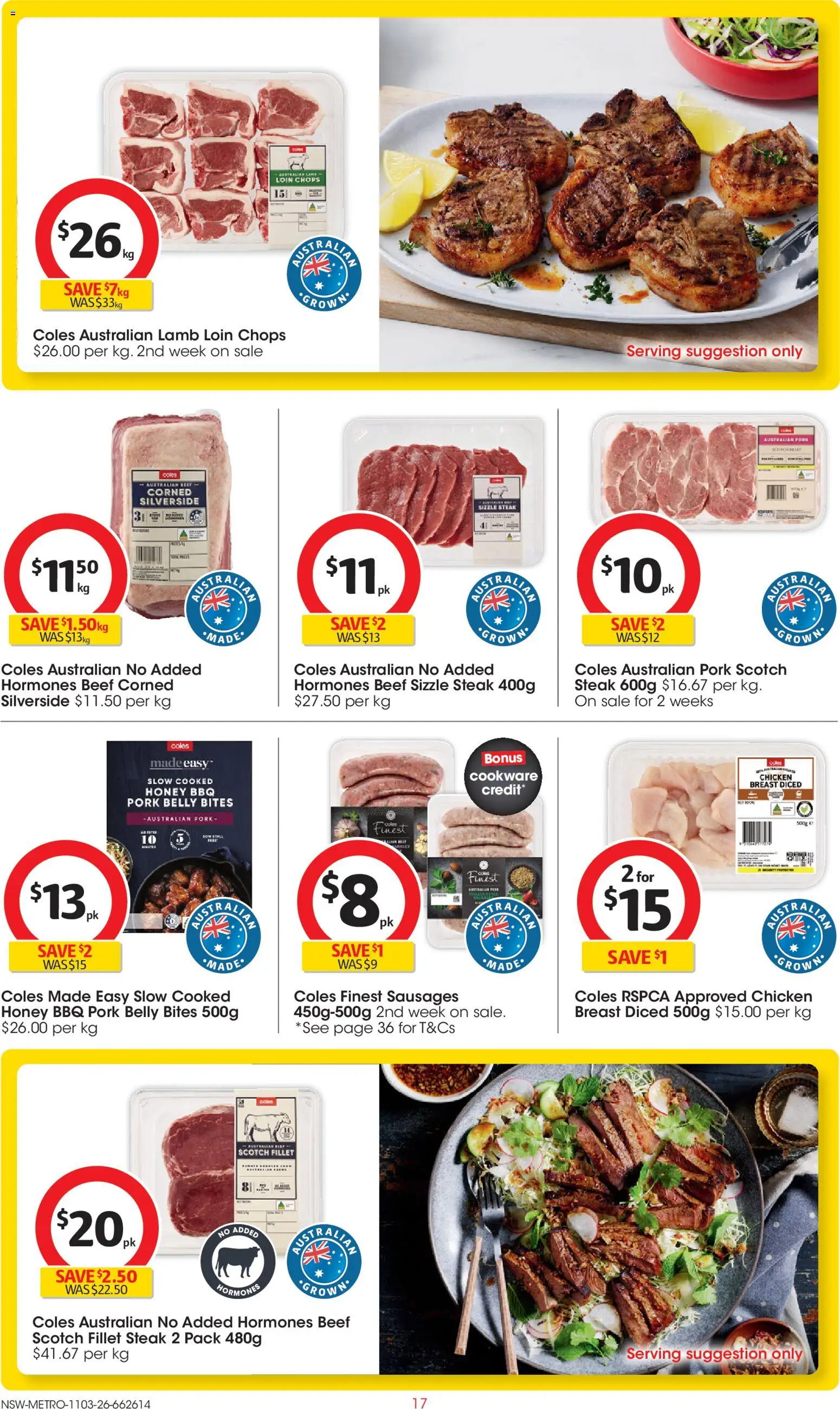 Coles catalogue  - page 17- valid from 11/03/2026