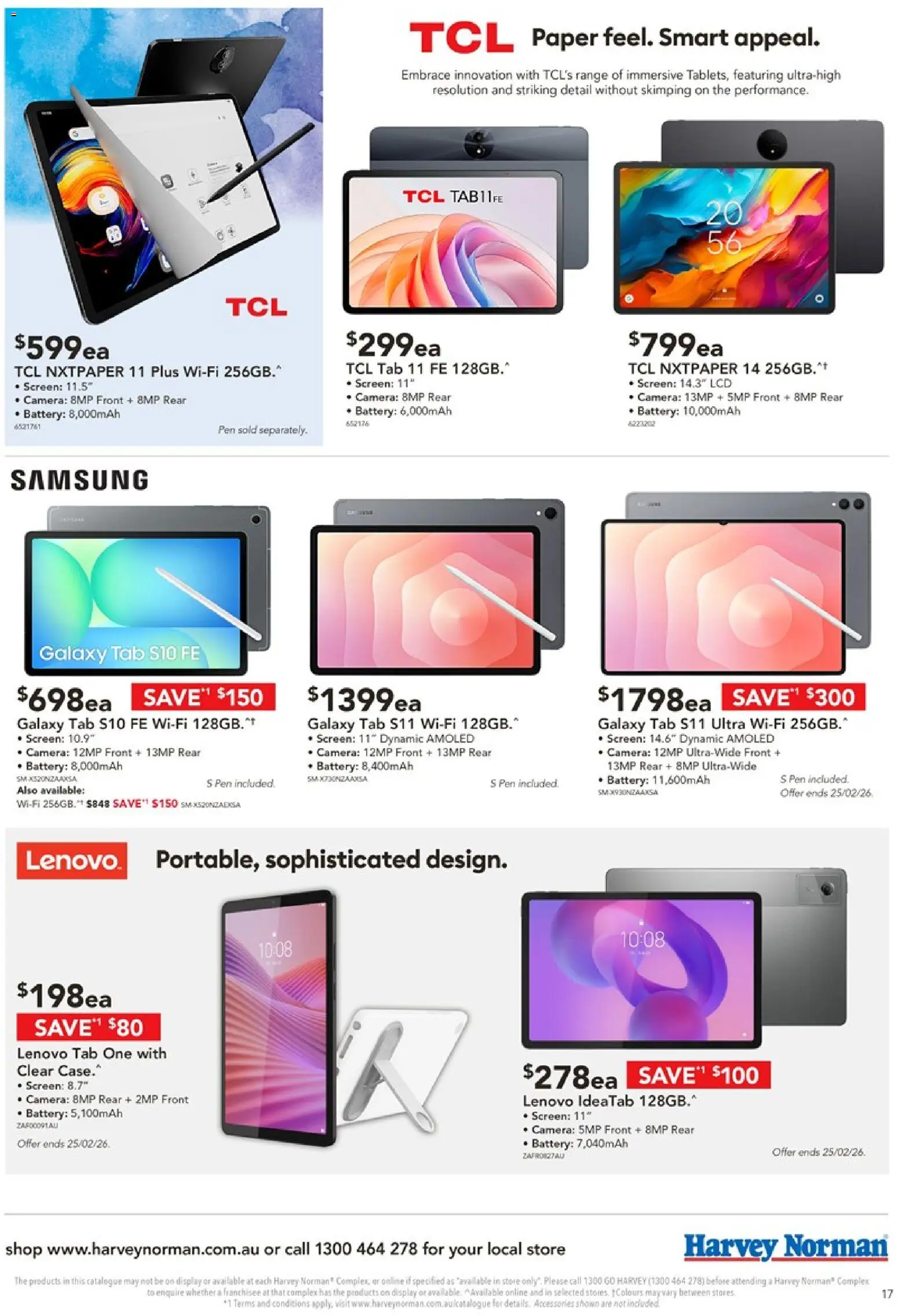 Harvey Norman Computers Hot Tech Deals - page 17- valid from 19/02/2026