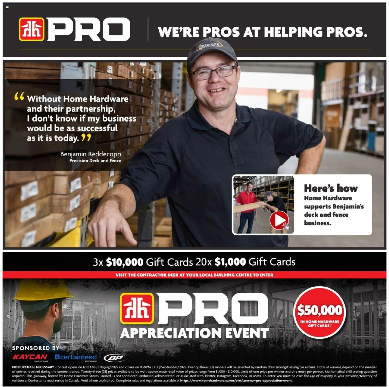 Home Hardware weekly flyer / circulaire - page 20- valid from Jul 17, 2025