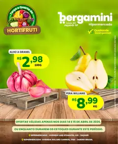 Pré-visualização Supermercado Bergamini ofertas Hortifruti válida a partir de 14/04/2026
