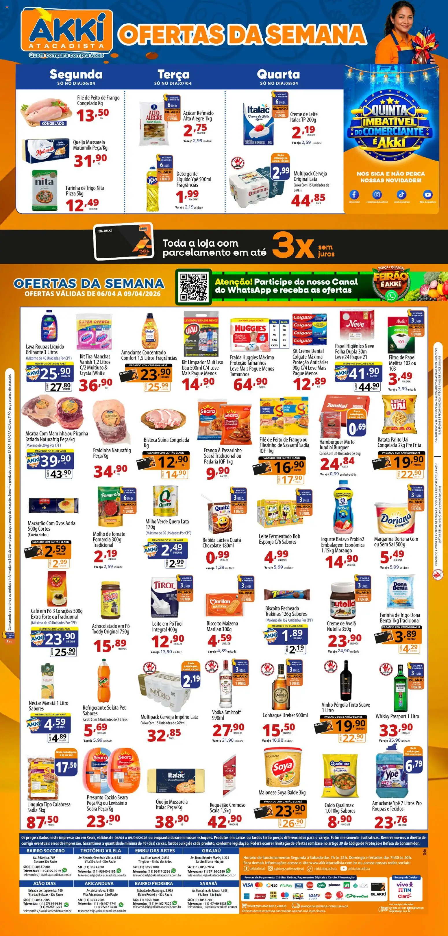 Akki Atacadista - Ofertas da semana - página 1- válido a partir de 06/04/2026
