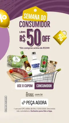 Pré-visualização Natural da Terra ofertas Semana do Consumidor válida a partir de 09/03/2026