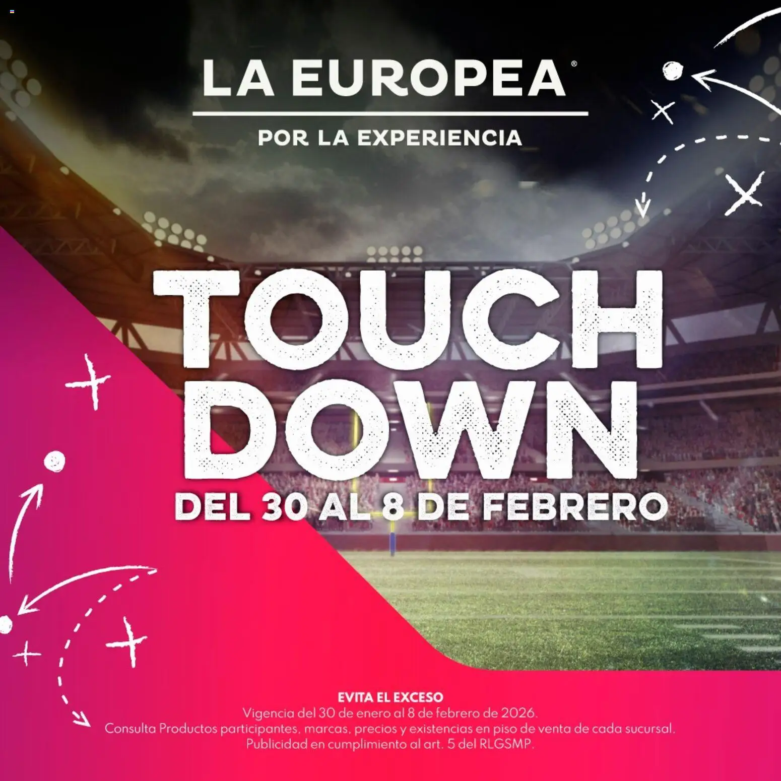 La Europea catálogo Touch Down - página 1- válido desde 30/01/2026