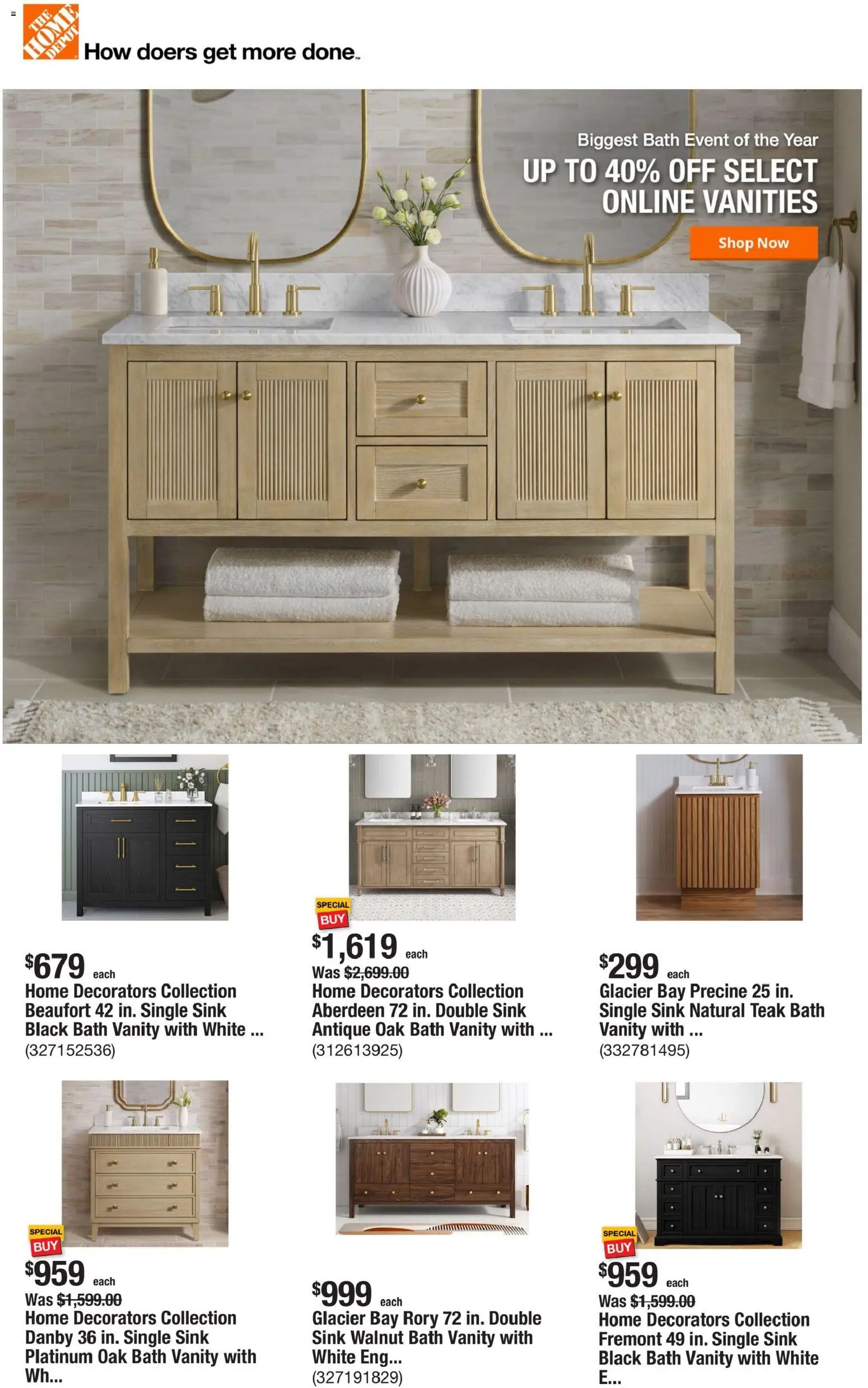 Home Depot Weekly Ad - page 1- valid from 01/29/2026