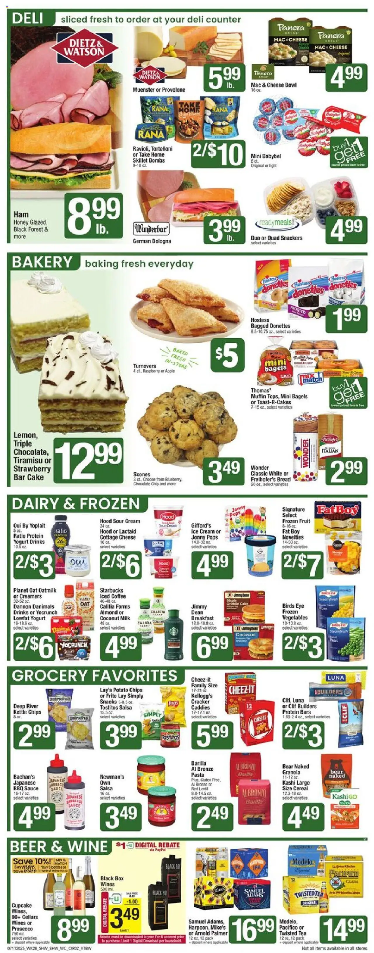 Shaw's Weekly Ad - VT - page 2- valid from 07/11/2025