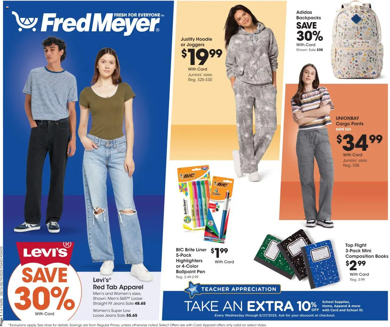 Fred Meyer Home & Apparel - page 1- valid from 08/13/2025