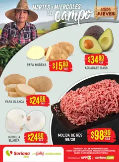 Soriana - Martes y Miércoles del Campo Híper: Tijuana, Mexicali, Ensenada, San Luis Río Colorado y Tecate válido desde 04/11/2025