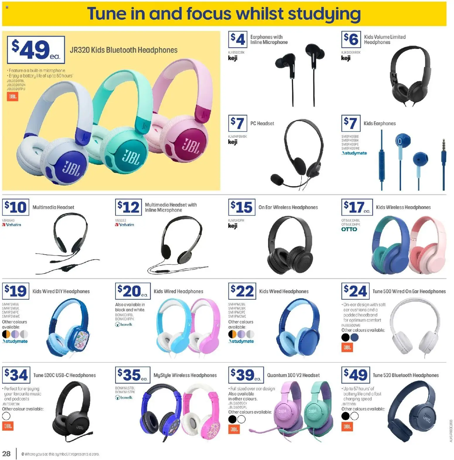 Officeworks  Catalogue  - page 28- valid from 01/01/2026