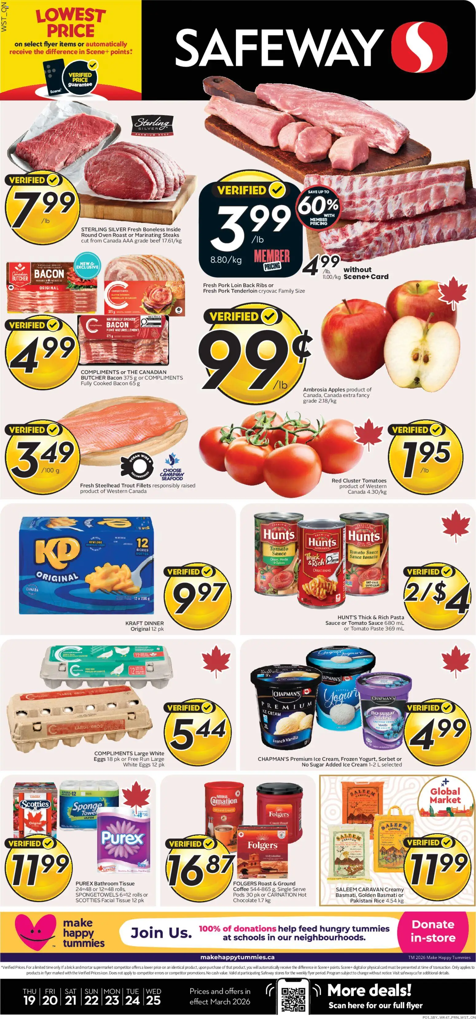 Safeway weekly flyer / circulaire - page 1- valid from Mar 19, 2026