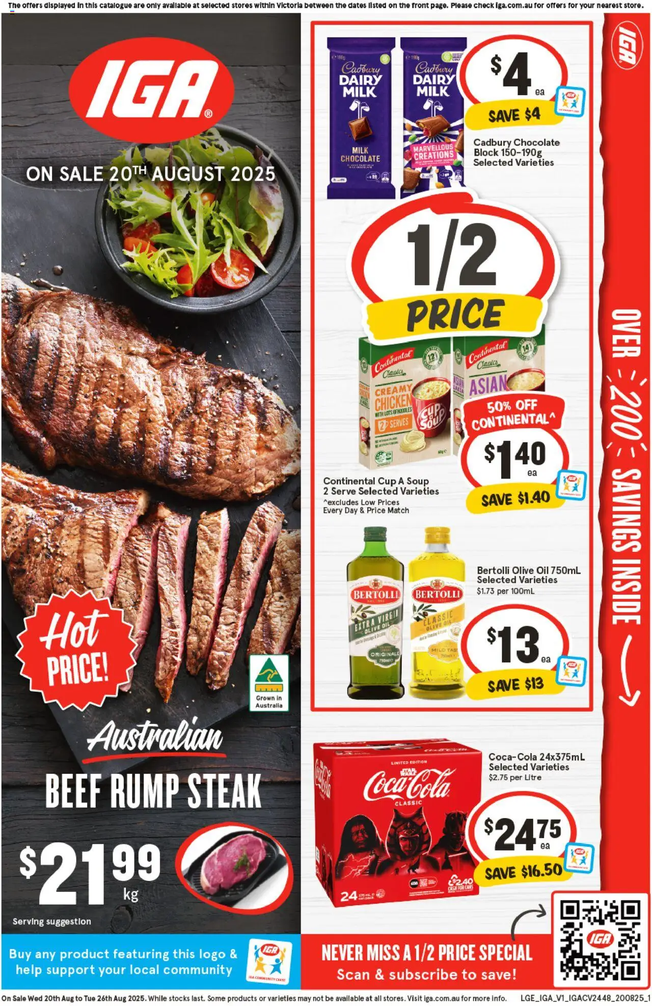IGA Catalogue VIC - page 1- valid from 20/08/2025