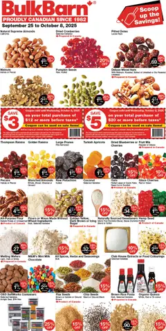 Preview Bulk Barn weekly flyer valid from Sep 25, 2025