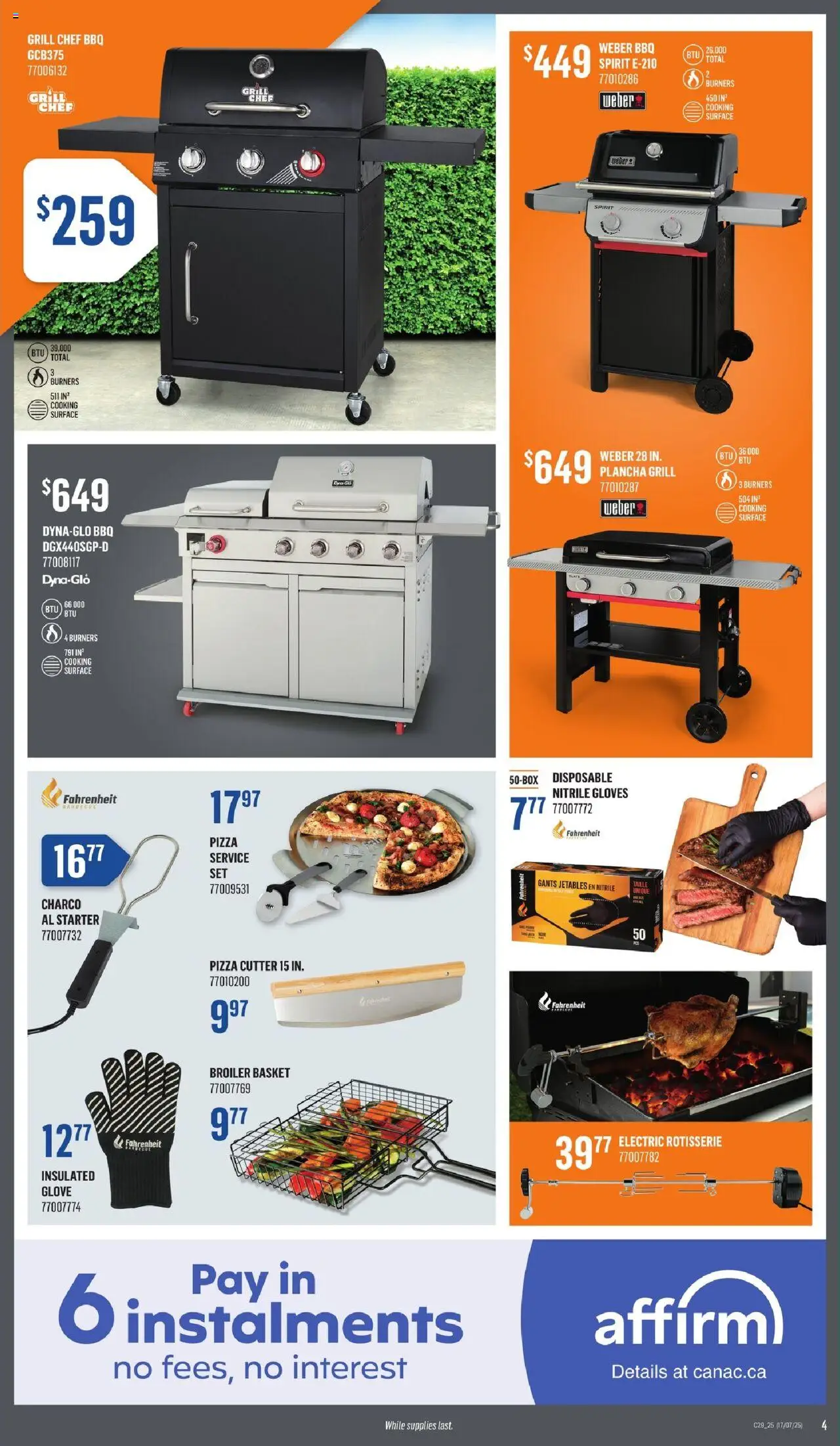 Canac weekly flyer - page 4- valid from Jul 17, 2025
