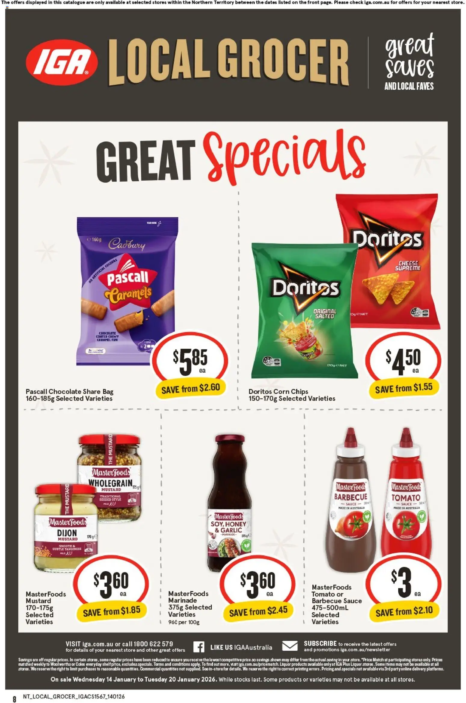 IGA Local Grocer NT - page 8- valid from 14/01/2026