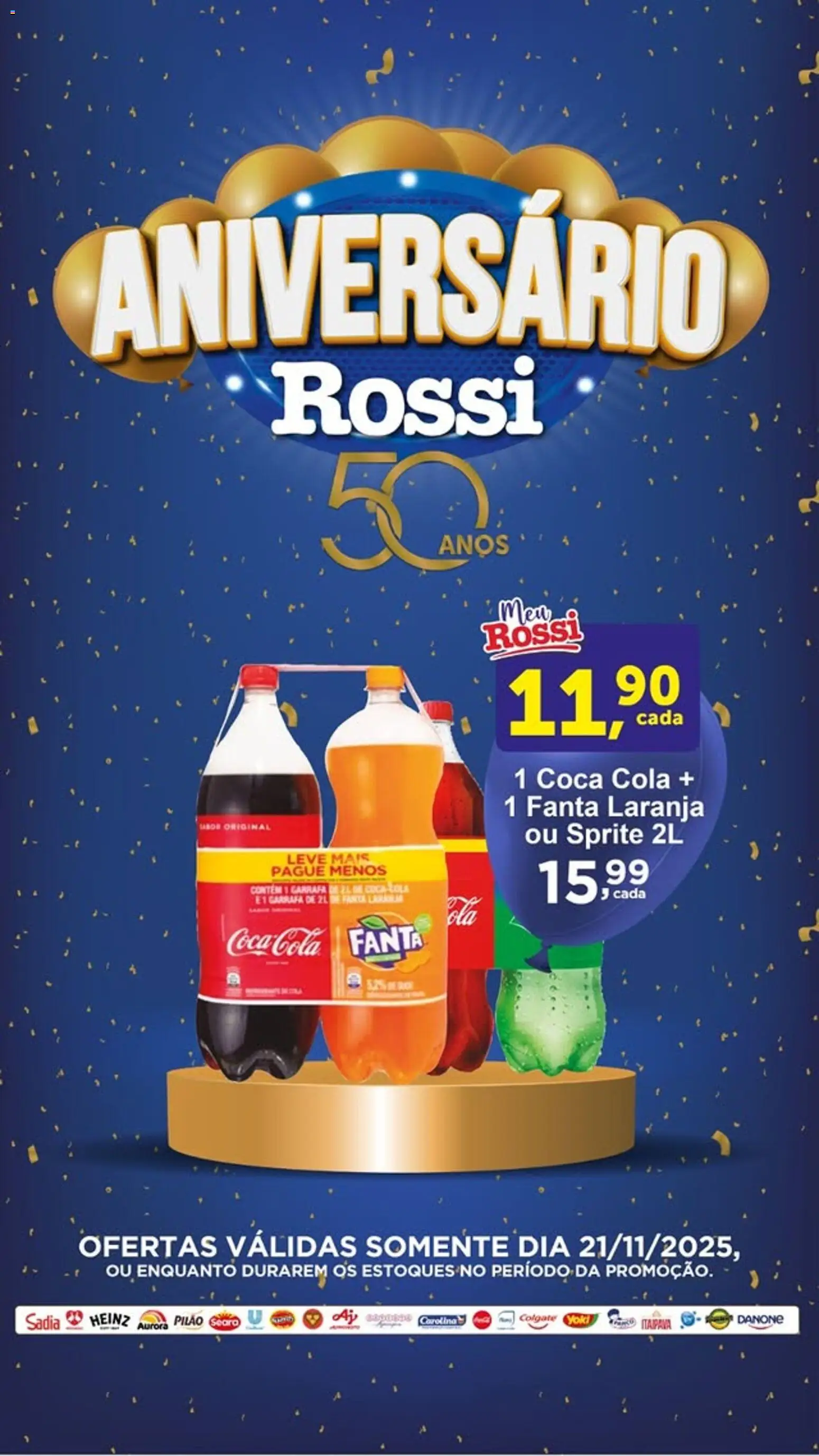 Rossi Supermercados - Ofertas do Dia - página 1- válido a partir de 21/11/2025
