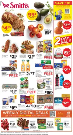 Preview Smith's Weekly Ad valid from 10/22/2025