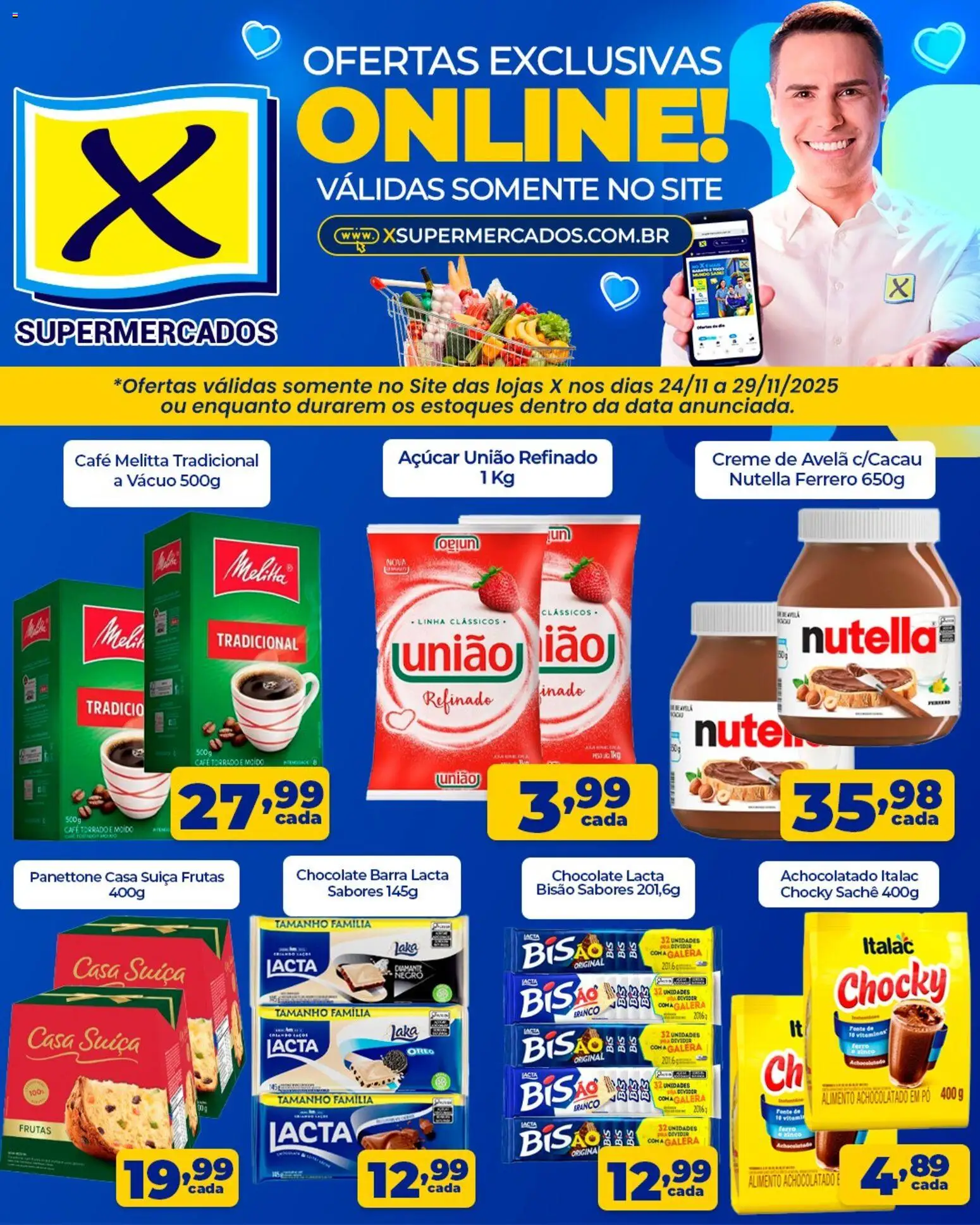 X Supermercados - Ofertas imperdíveis - página 1- válido a partir de 24/11/2025
