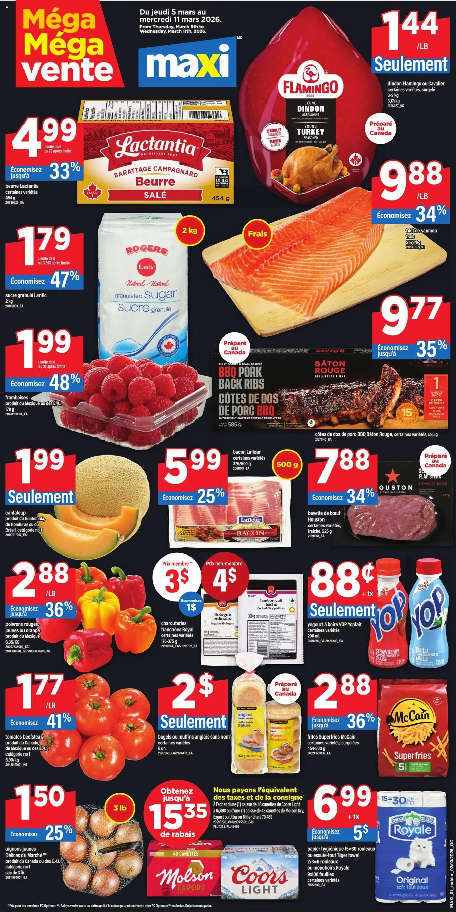 Maxi weekly flyer / circulaire - page 1- valid from Mar 5, 2026