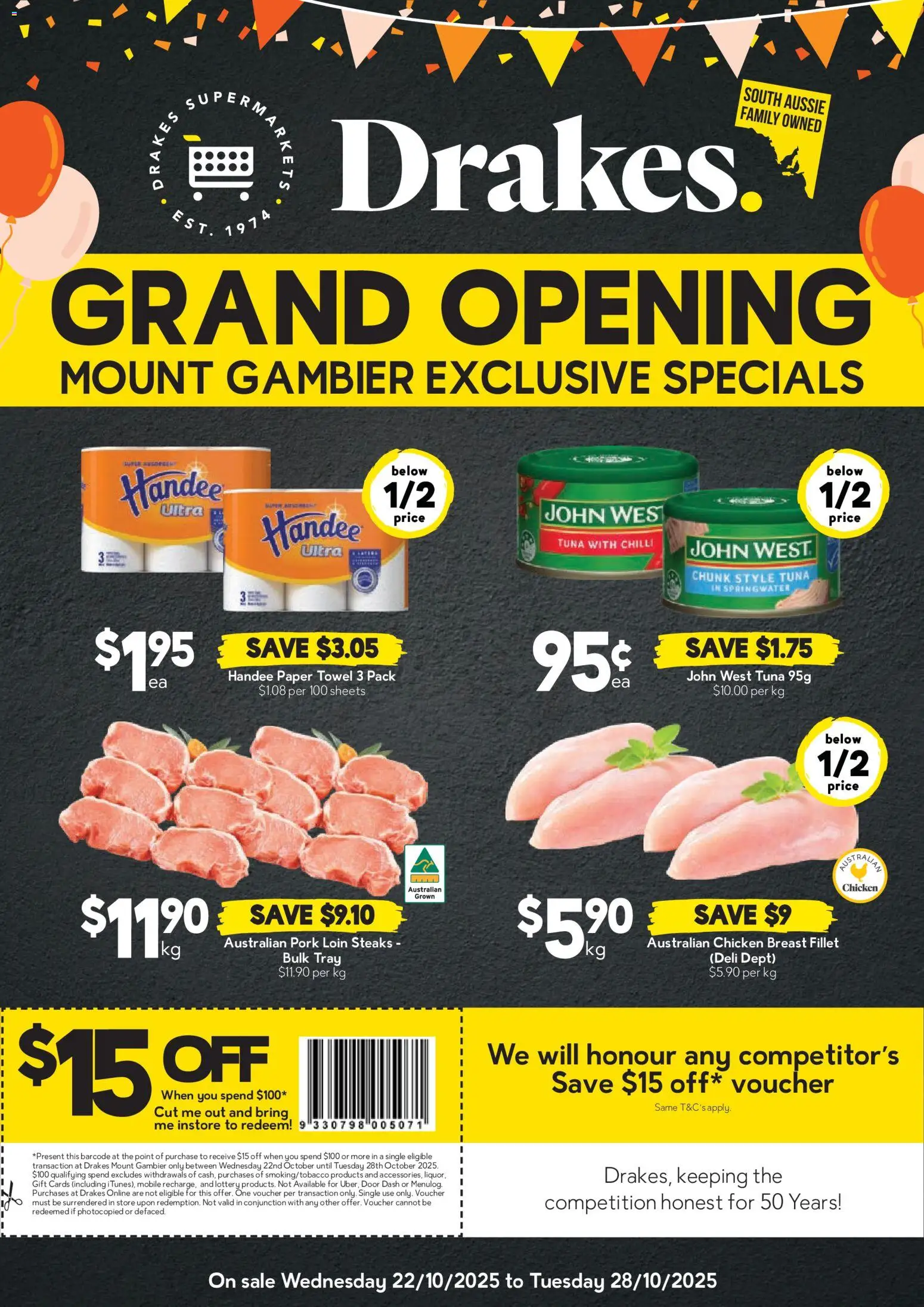 Drakes Mount Gambier SA - page 1- valid from 22/10/2025