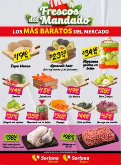 Soriana - Frescos del Mandado Mercado: BCS, Son y Sin válido desde 02/12/2025